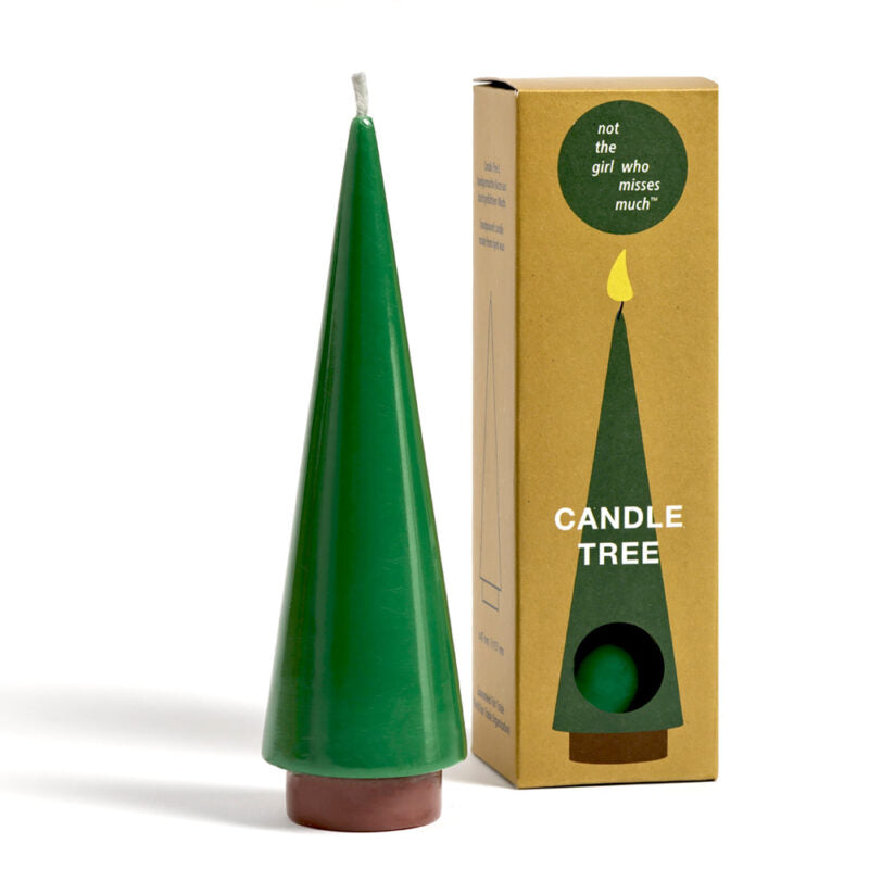 Kerze Candle Tree L | Smaragd