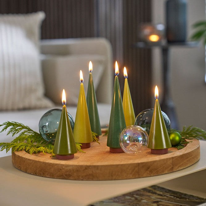 Kerze Candle Tree L | Smaragd