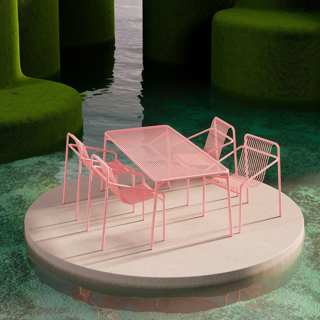 Outdoor Dining Chair | IVY | soft pink