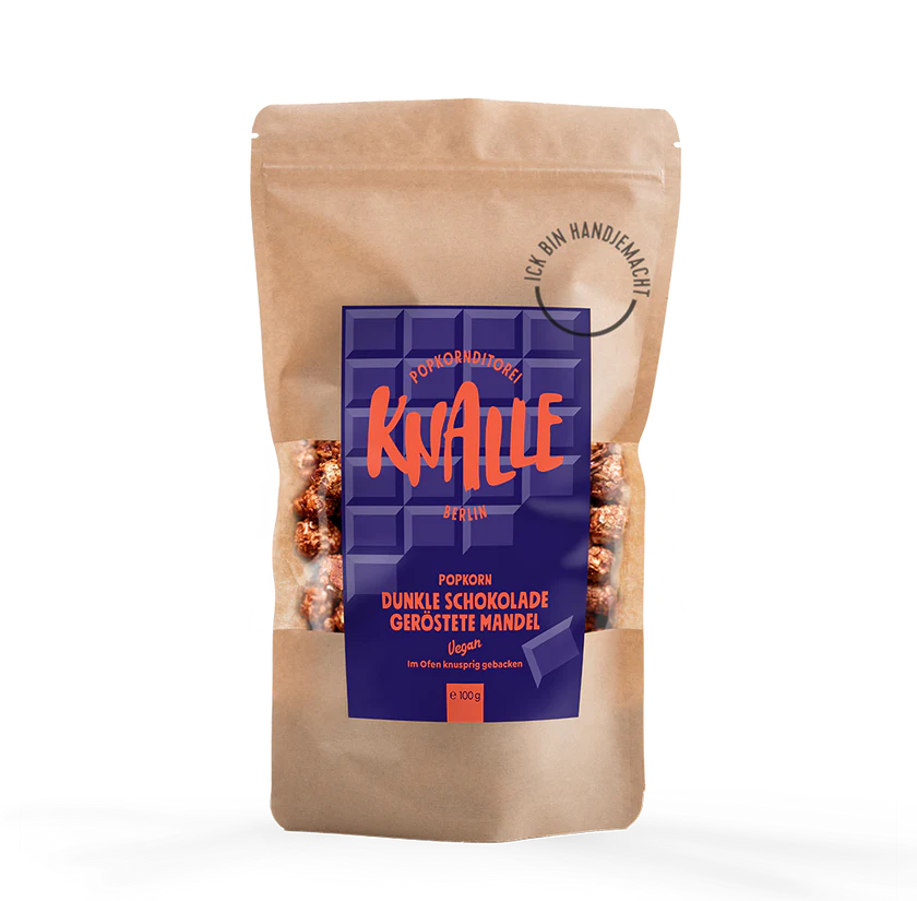 Knalle Popcorn | Dunkle Schokolade Geröstete Mandeln