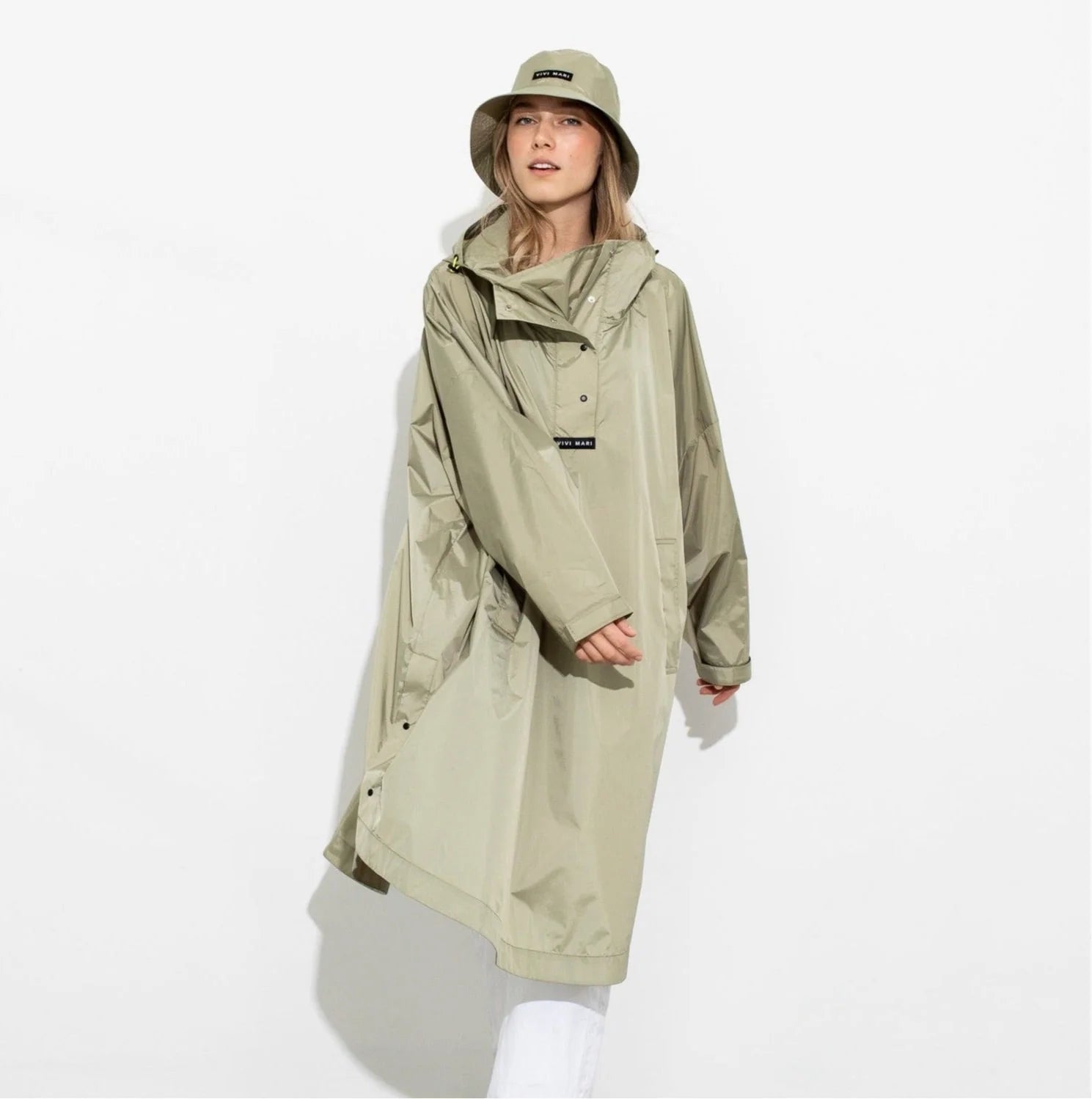 Regenponcho | Uni | pale olive