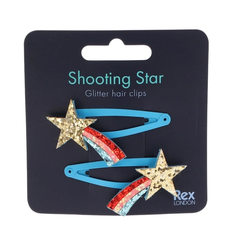 Glitzer-Haarspangen | Shooting Star 2er-Set