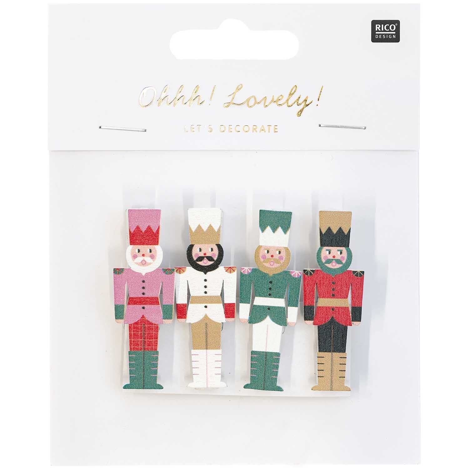 Dekoklammern | Nussknacker 4,8cm