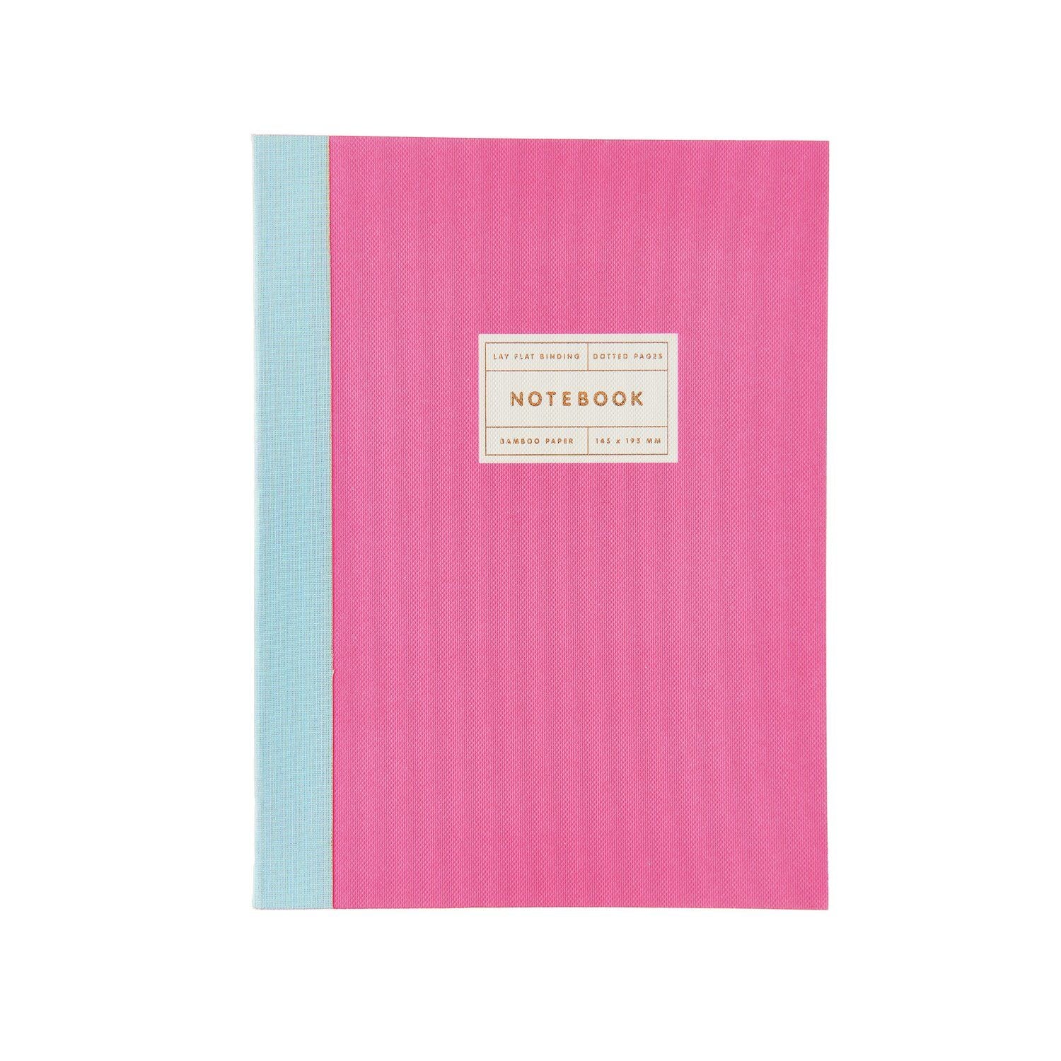 Notizbuch S Goldrand | Neonpink