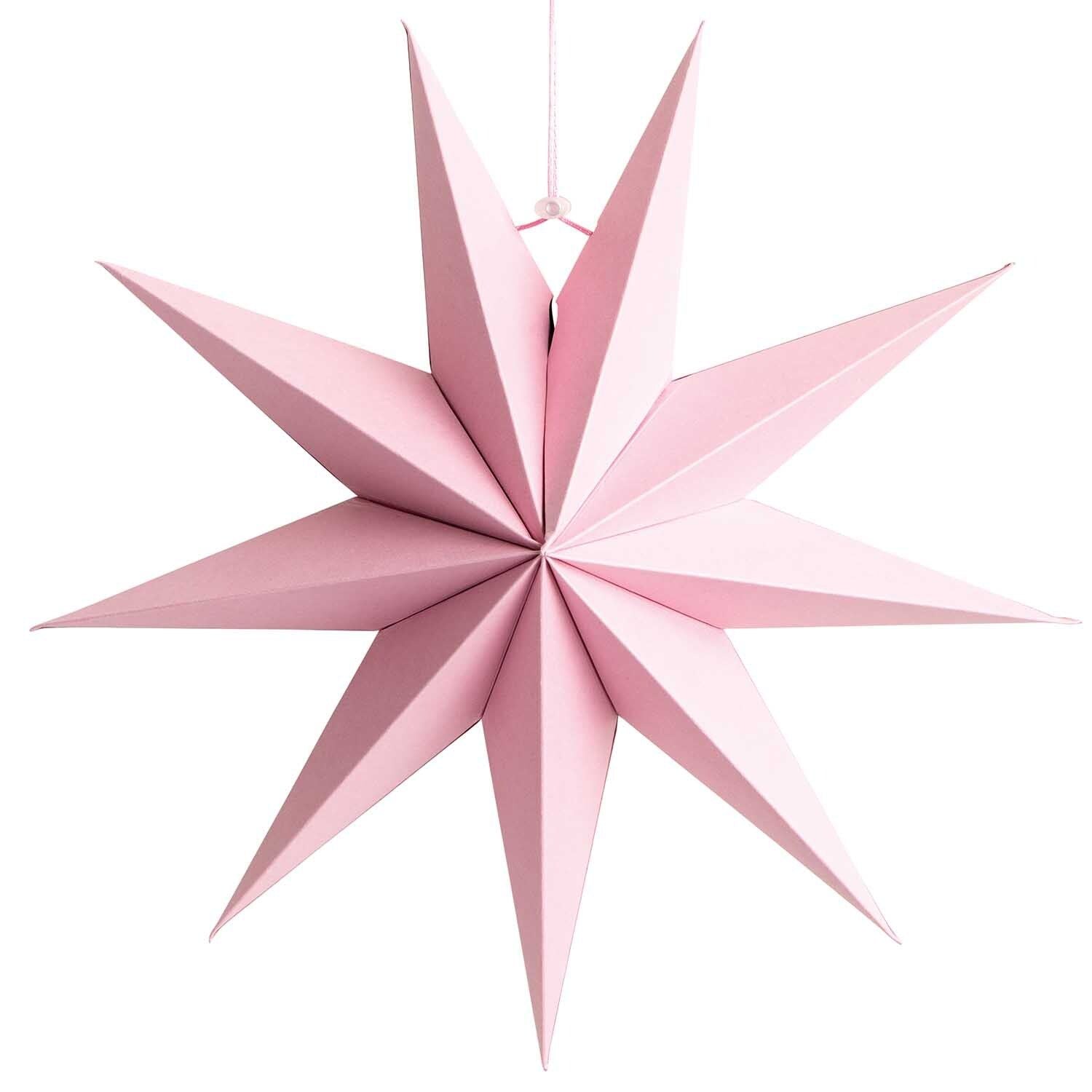 Papierstern S | Rosa 28 cm