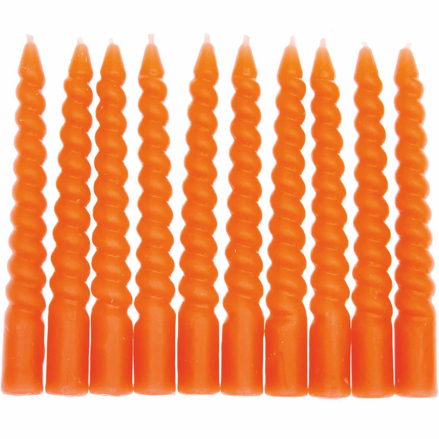 Spiralkerzen 10cm | Neon Rot