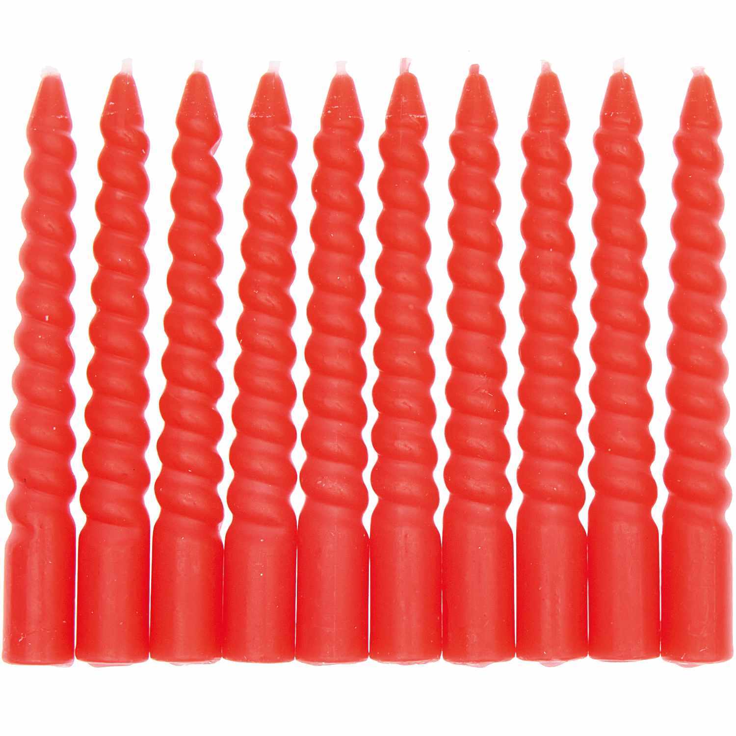 Spiralkerzen 10cm | Rot