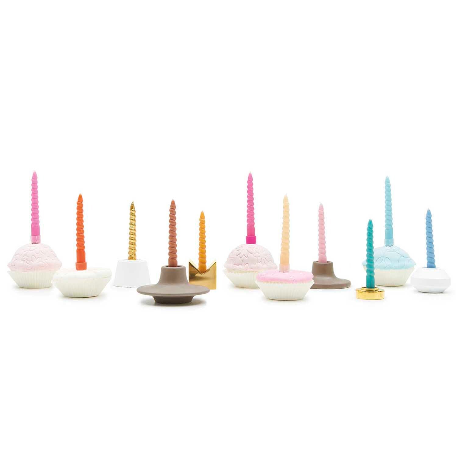 Spiralkerzen Mix 10cm | Smokey Rosa