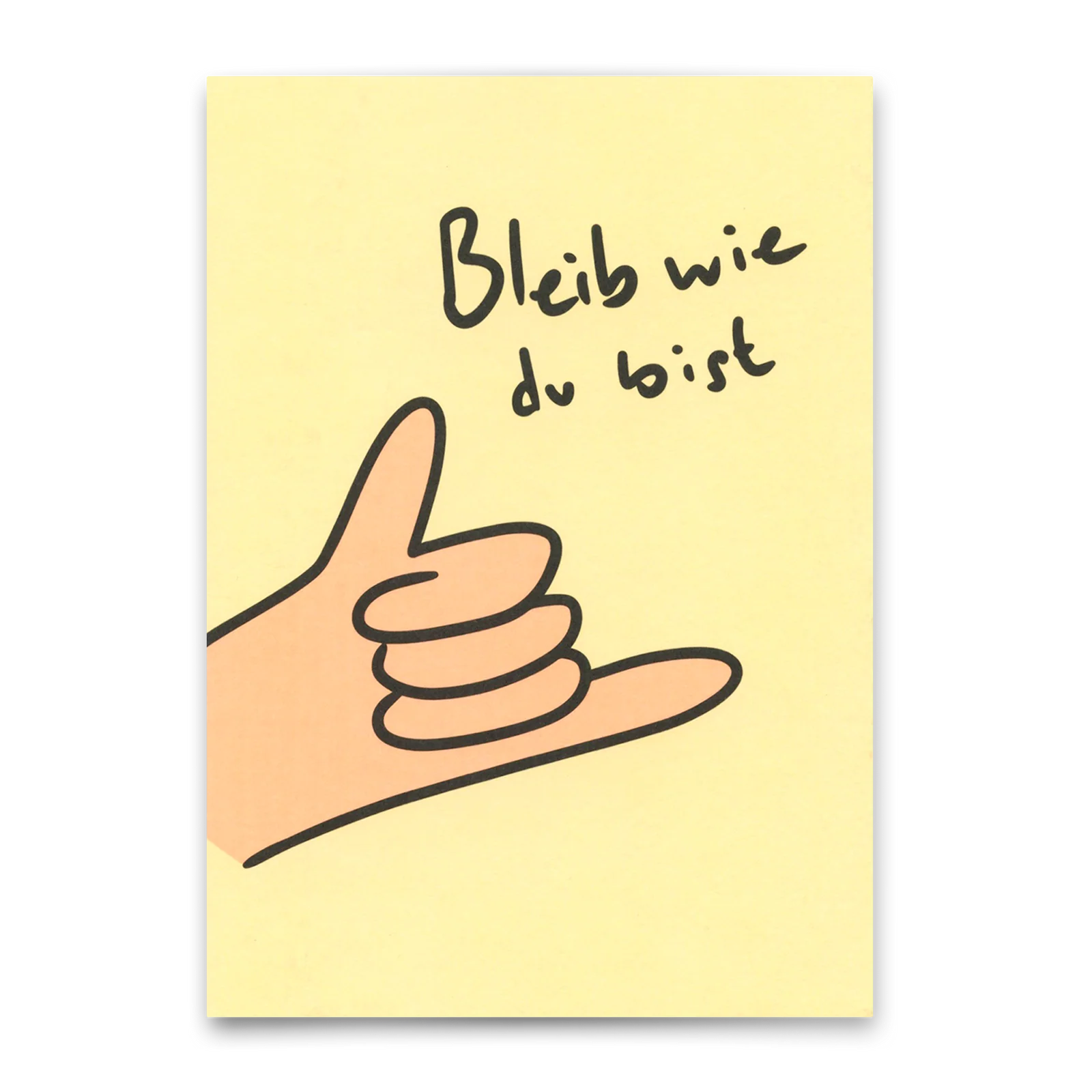 Postkarte | Bleib wie du bist