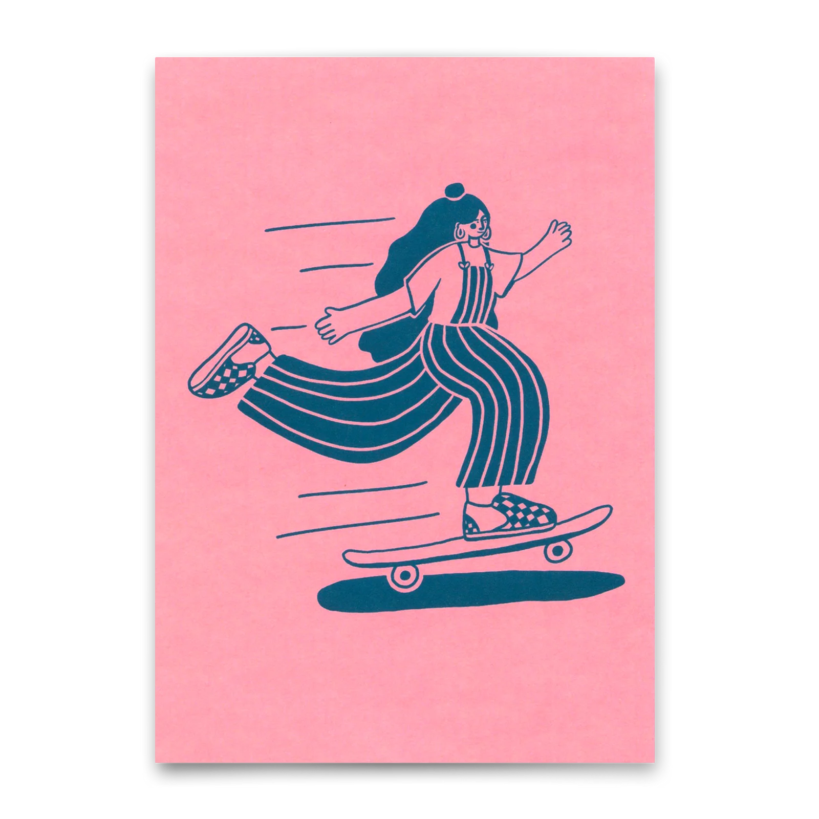 Postkarte | Skate Girl