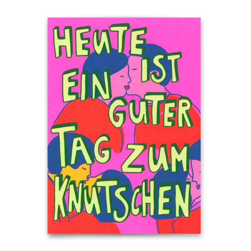 Postkarte | Tag zum Knutschen