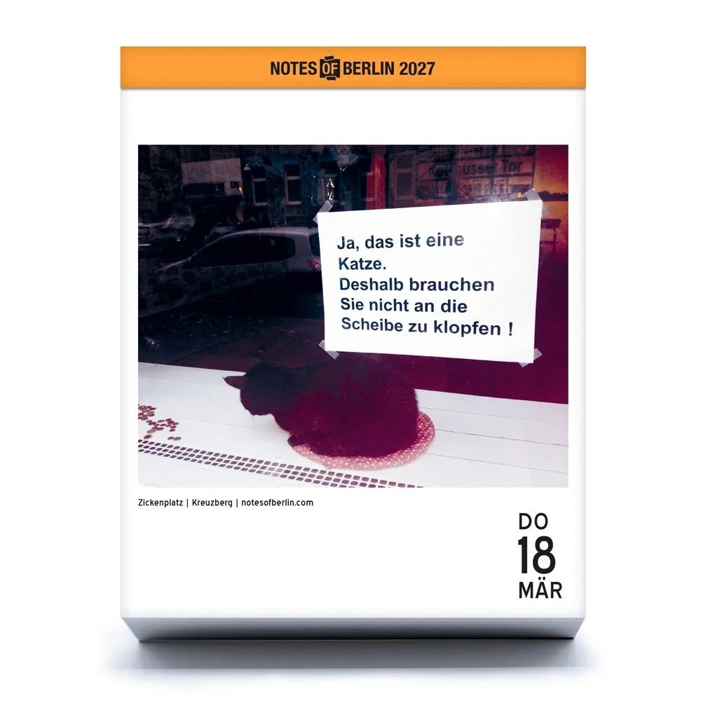 Tagesabreiskalender | Notes Of Berlin 2027