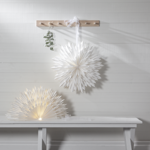 Papierstern Ice 50 cm | Weiss