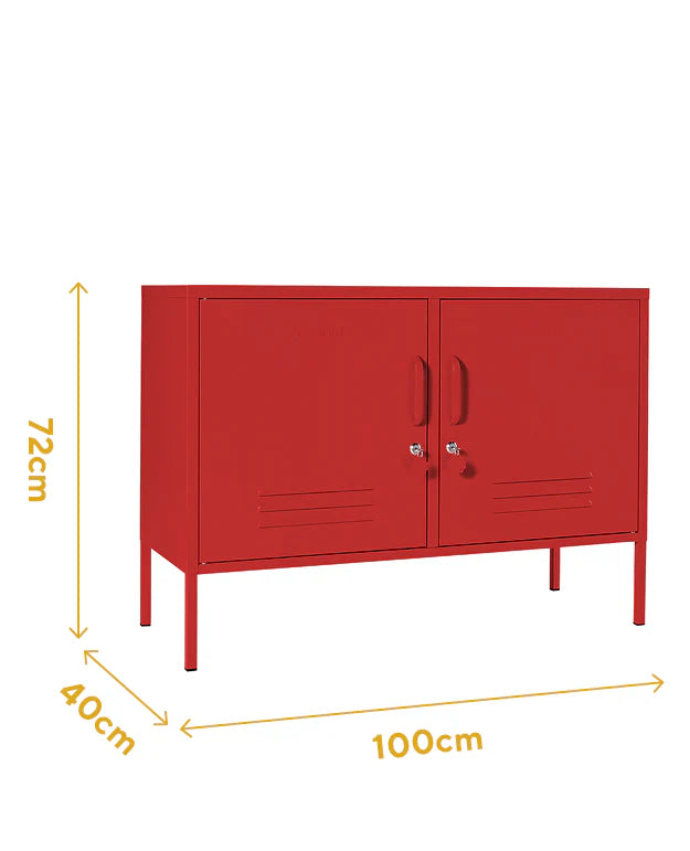 Metallspind | THE LOWDOWN | poppy red