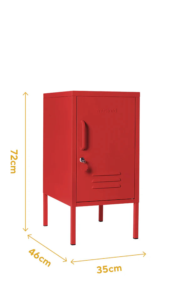 Metallspind | THE SHORTY | poppy red