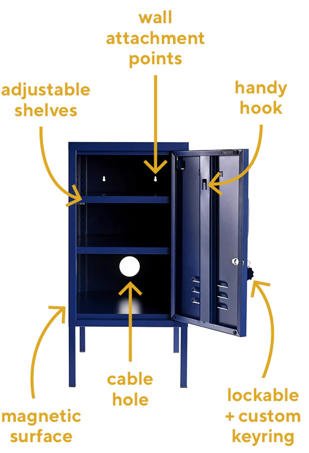 Metallspind | THE SHORTY | navy