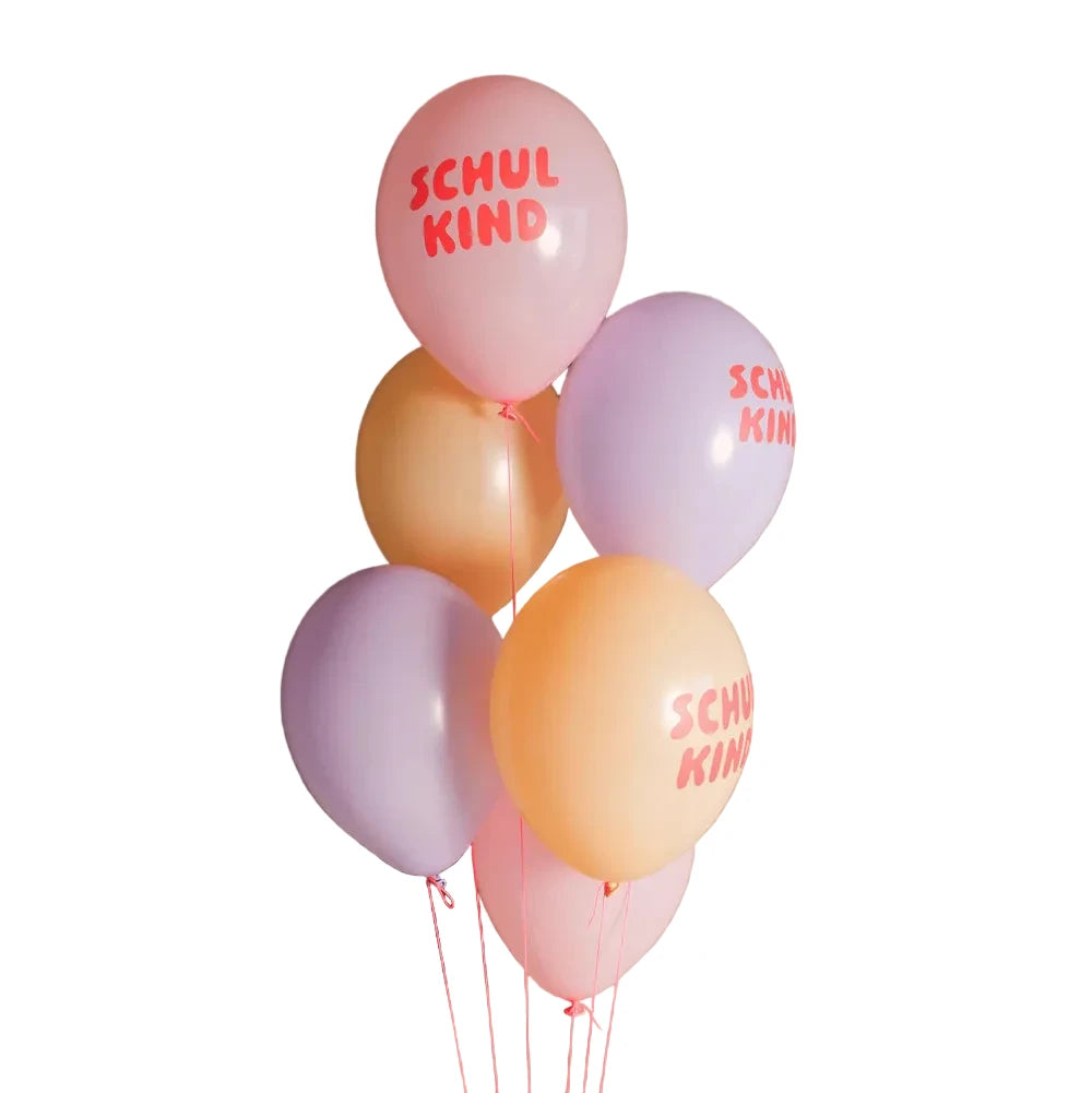 Luftballon-Set | Schulkind Rosa