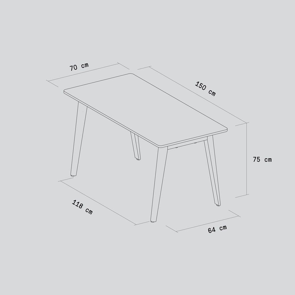 Schreibtisch New Modern | Eucalyptus Grey