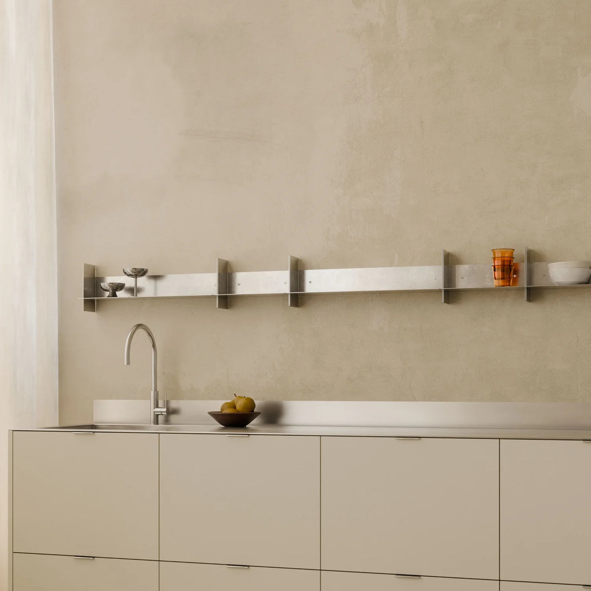 Wandregal Pli CORE Edition | 60x15 Edelstahl