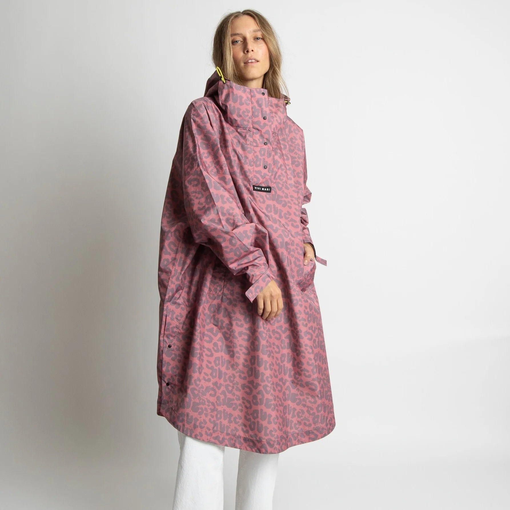 Regenponcho Leo Splashes | Ash Plum/Light Berry