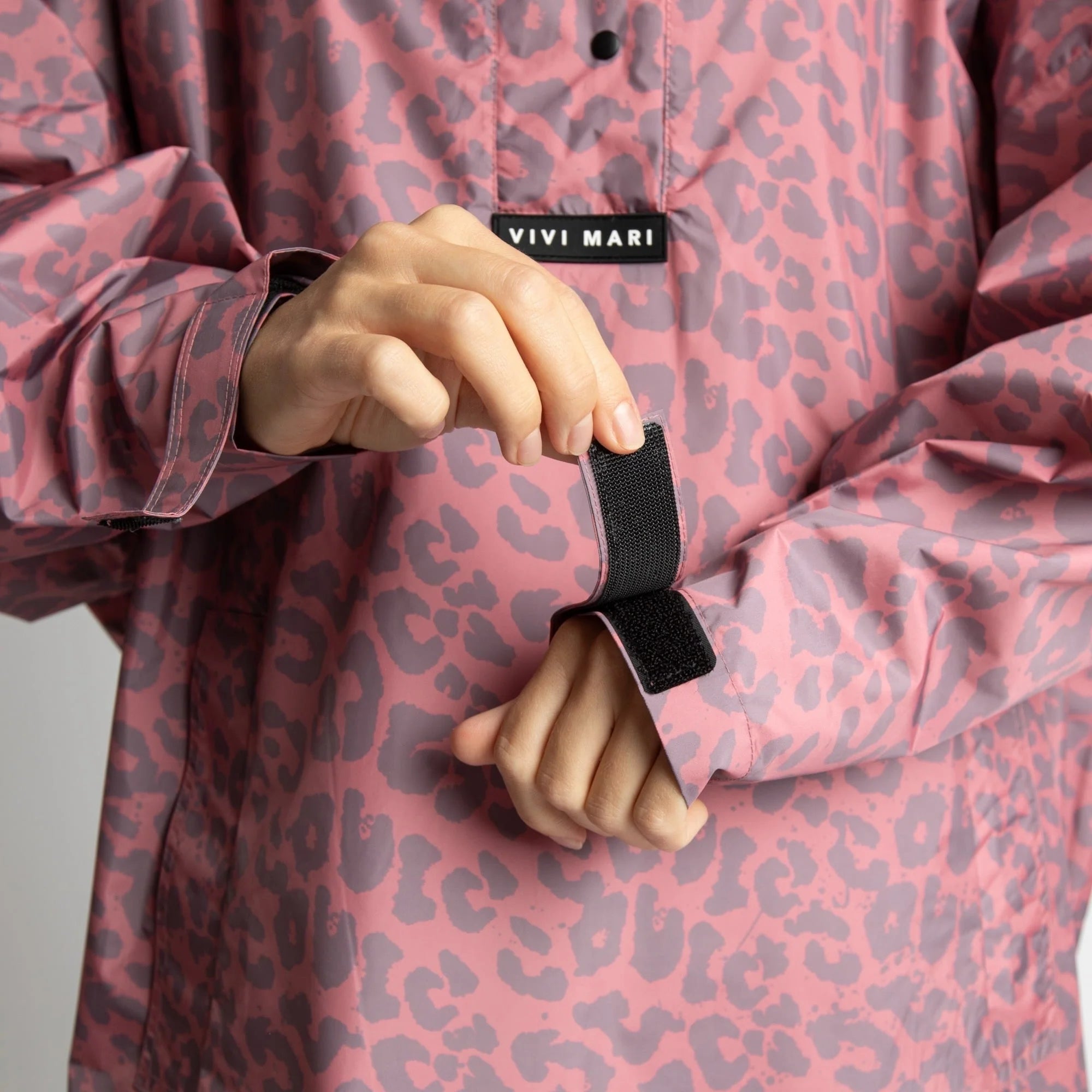 Regenponcho Leo Splashes | Ash Plum/Light Berry