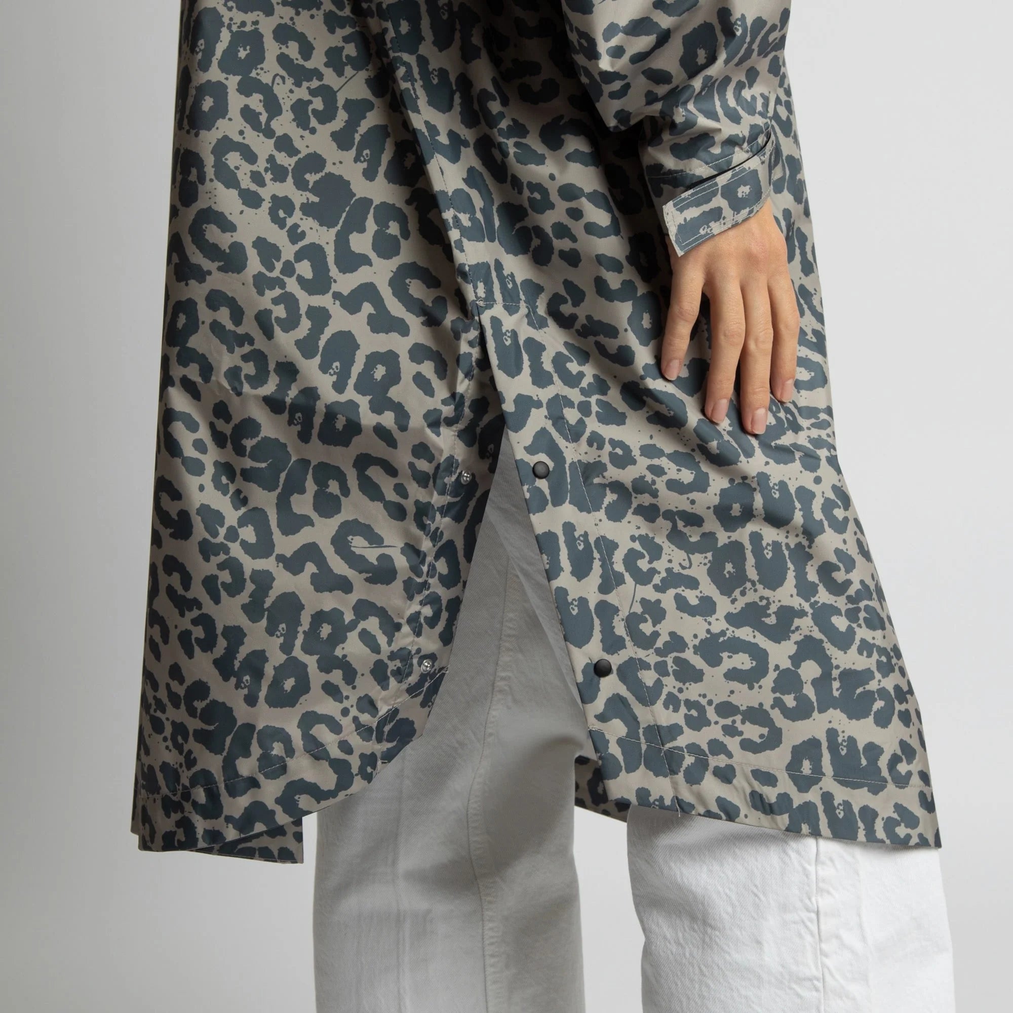 Regenponcho Leo Splashes | Dark Grey/Mushroom