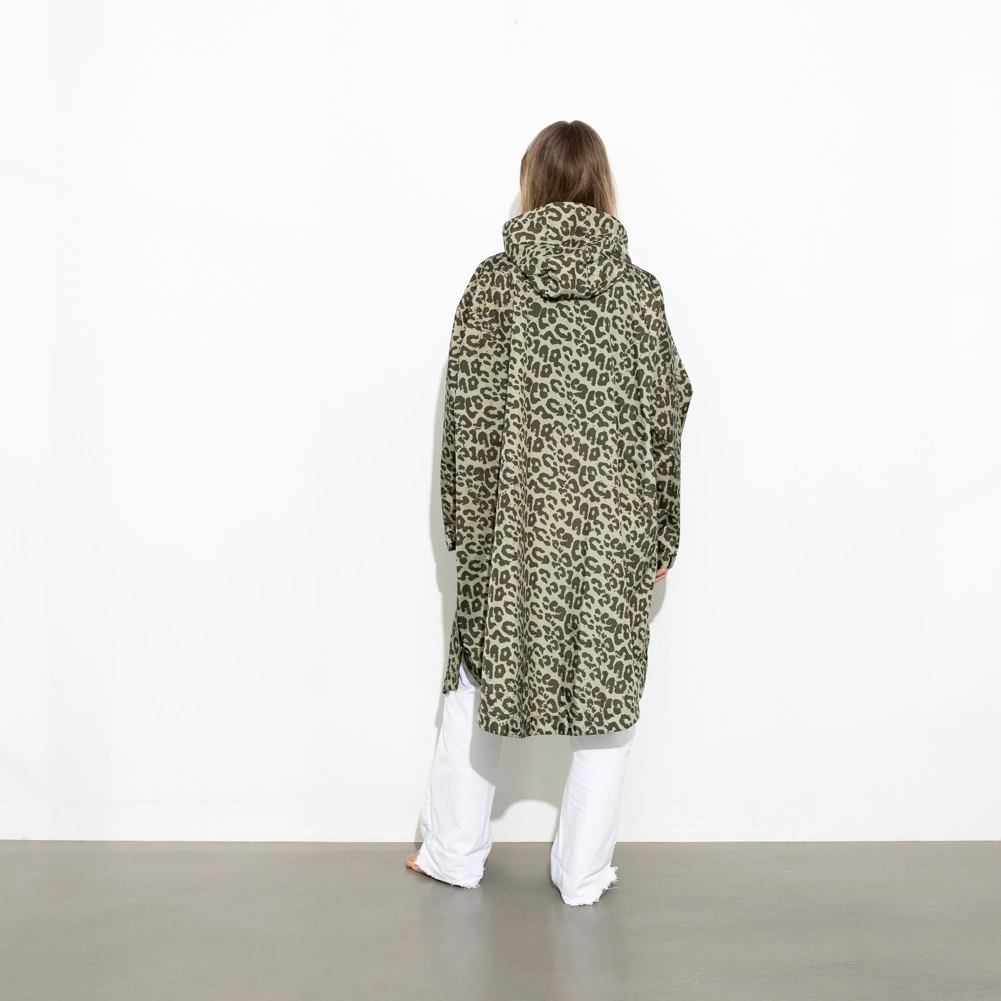 Regenponcho Leo Splashes | olive/pale olive