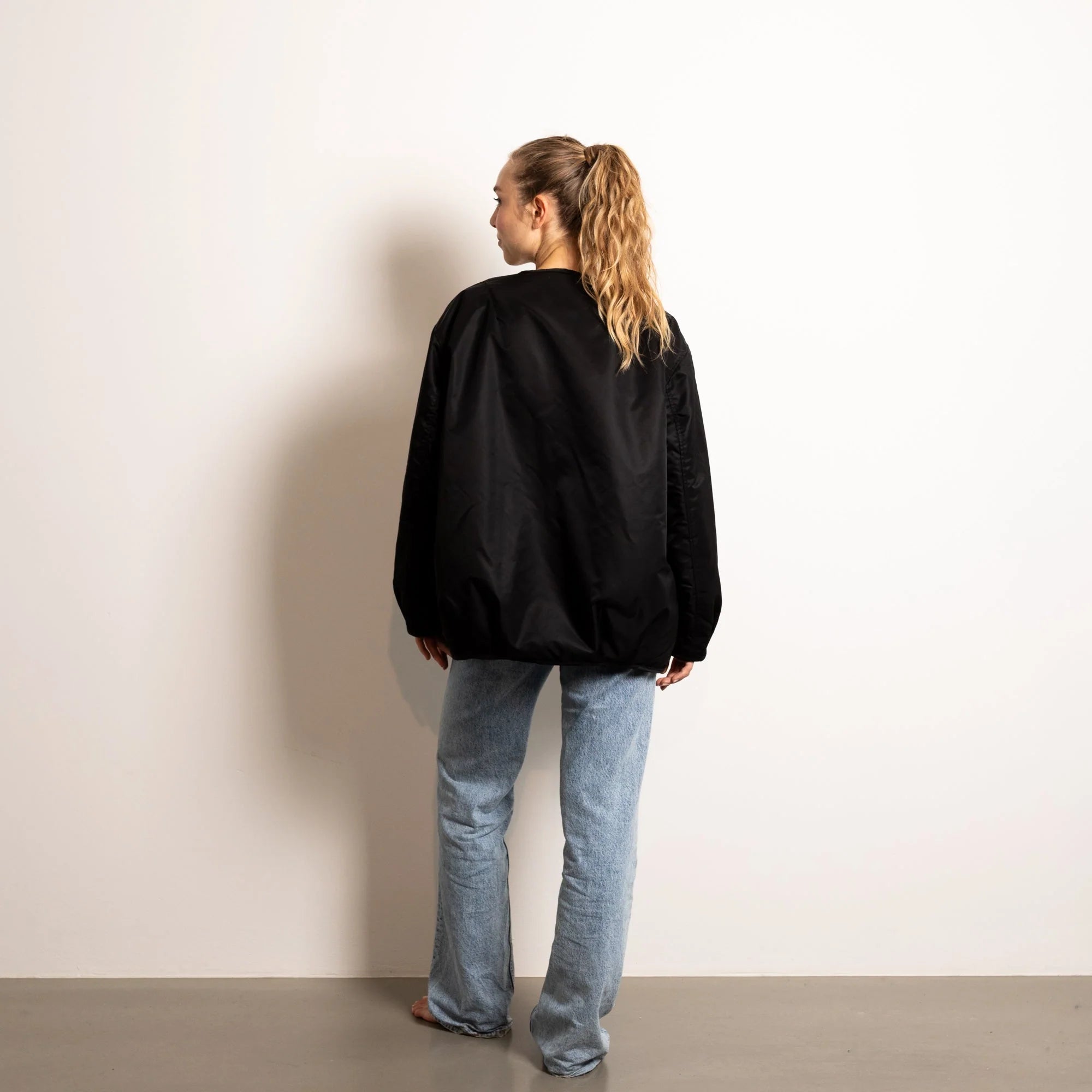 Reversible Bomber Jacke | Black/Sand