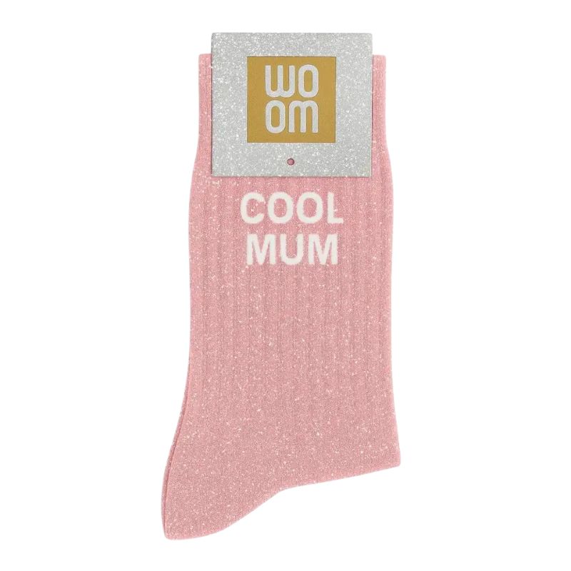 Socken | Cool Mom Glitzer Rosa
