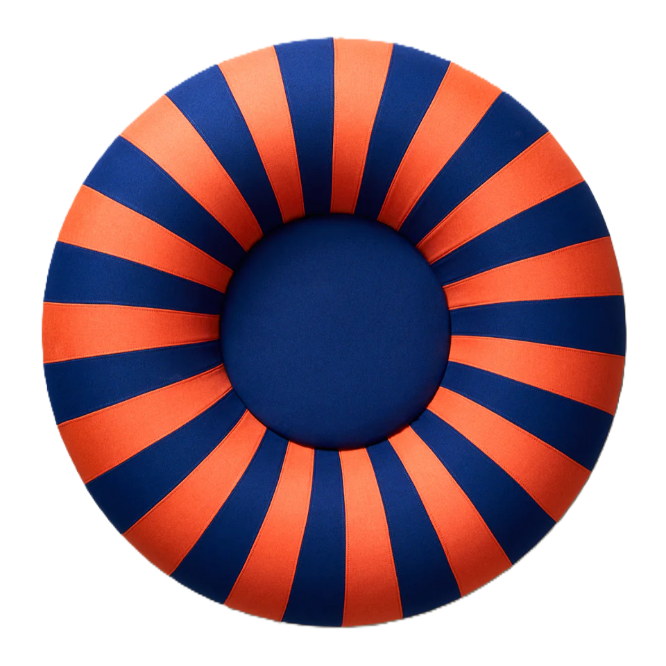 Pouf Float | groß dunkelblau/rot