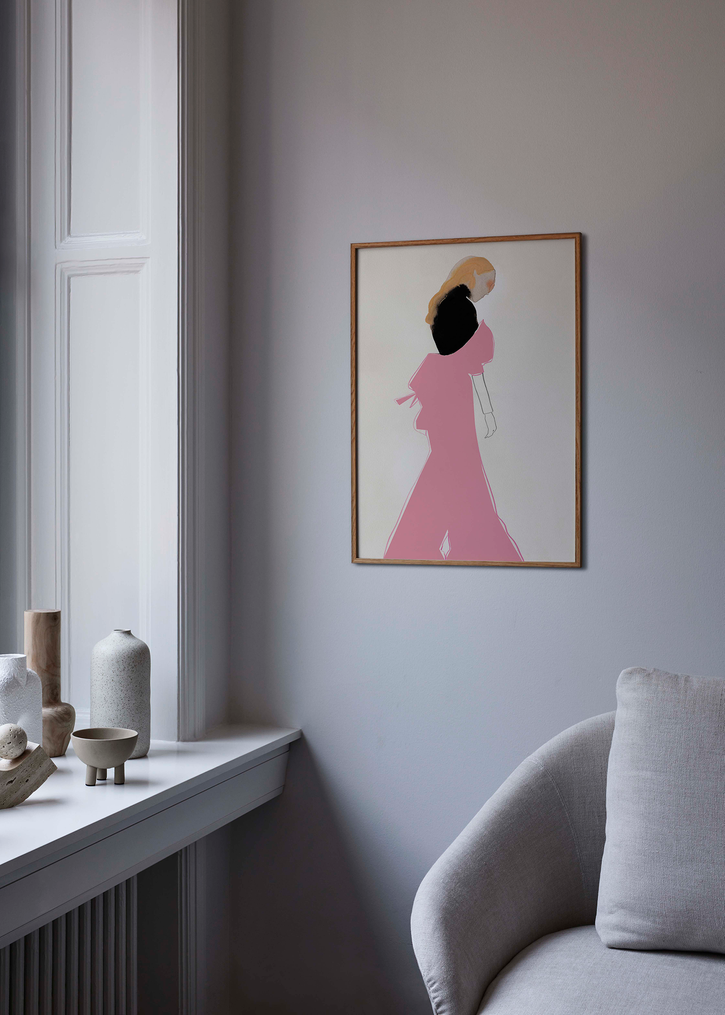 Print Poster | Pink Dress - 30x40