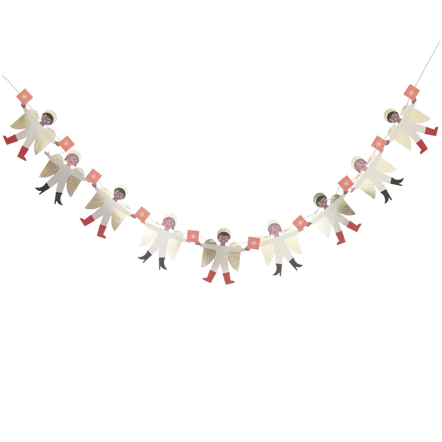 Girlande Papier Girlande - I love Christmas Engel