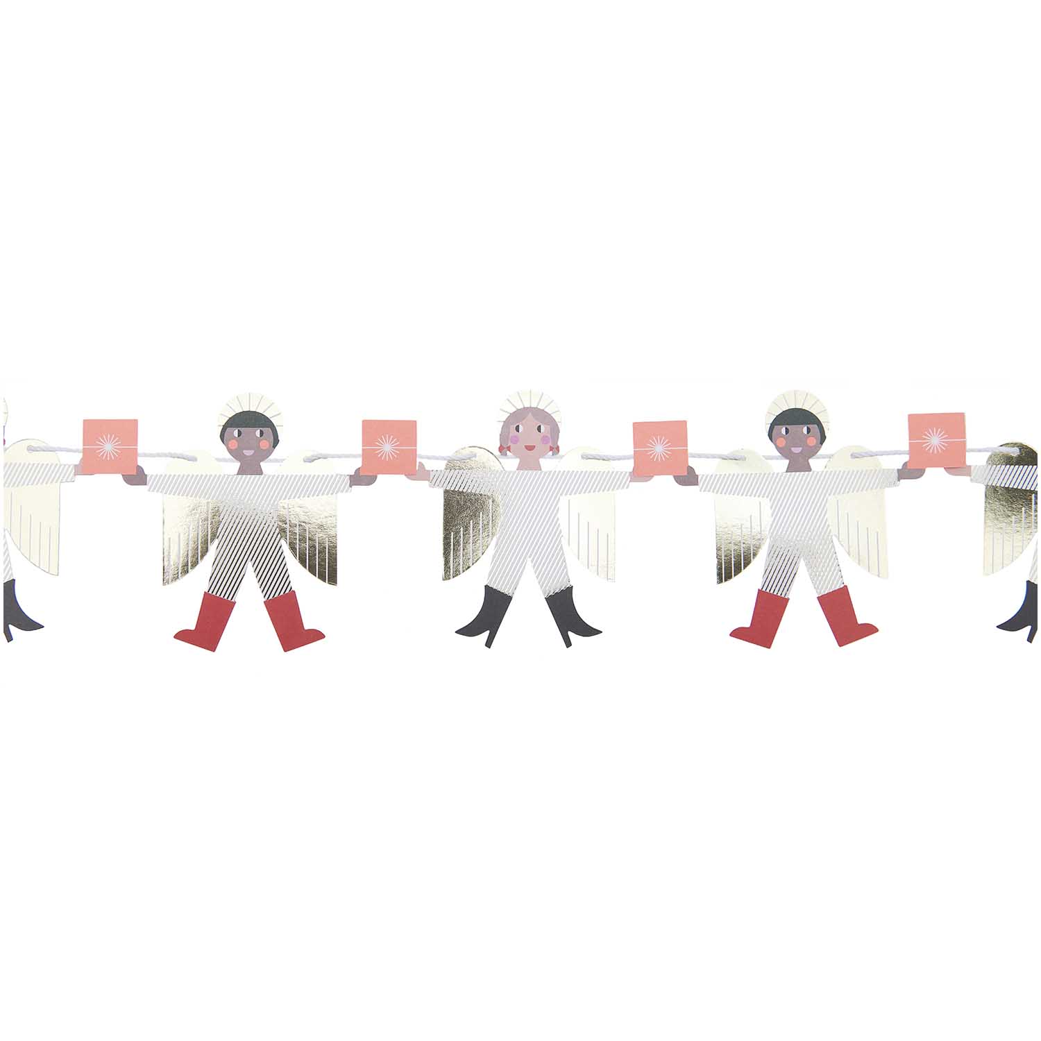 Girlande Papier Girlande - I love Christmas Engel