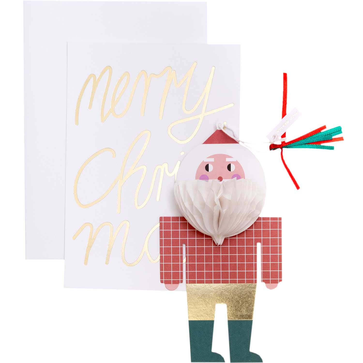 Deko Anhänger Pop Up Karte | Weihnachtsmann