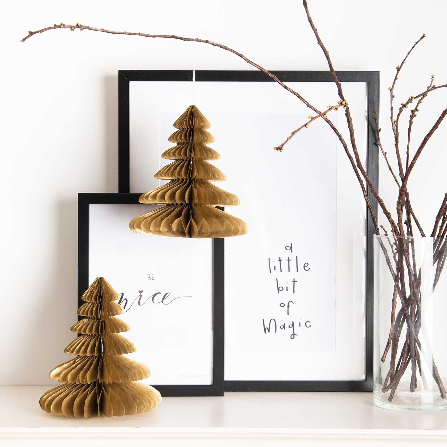 Wabentannen 2er Pack | 20 cm