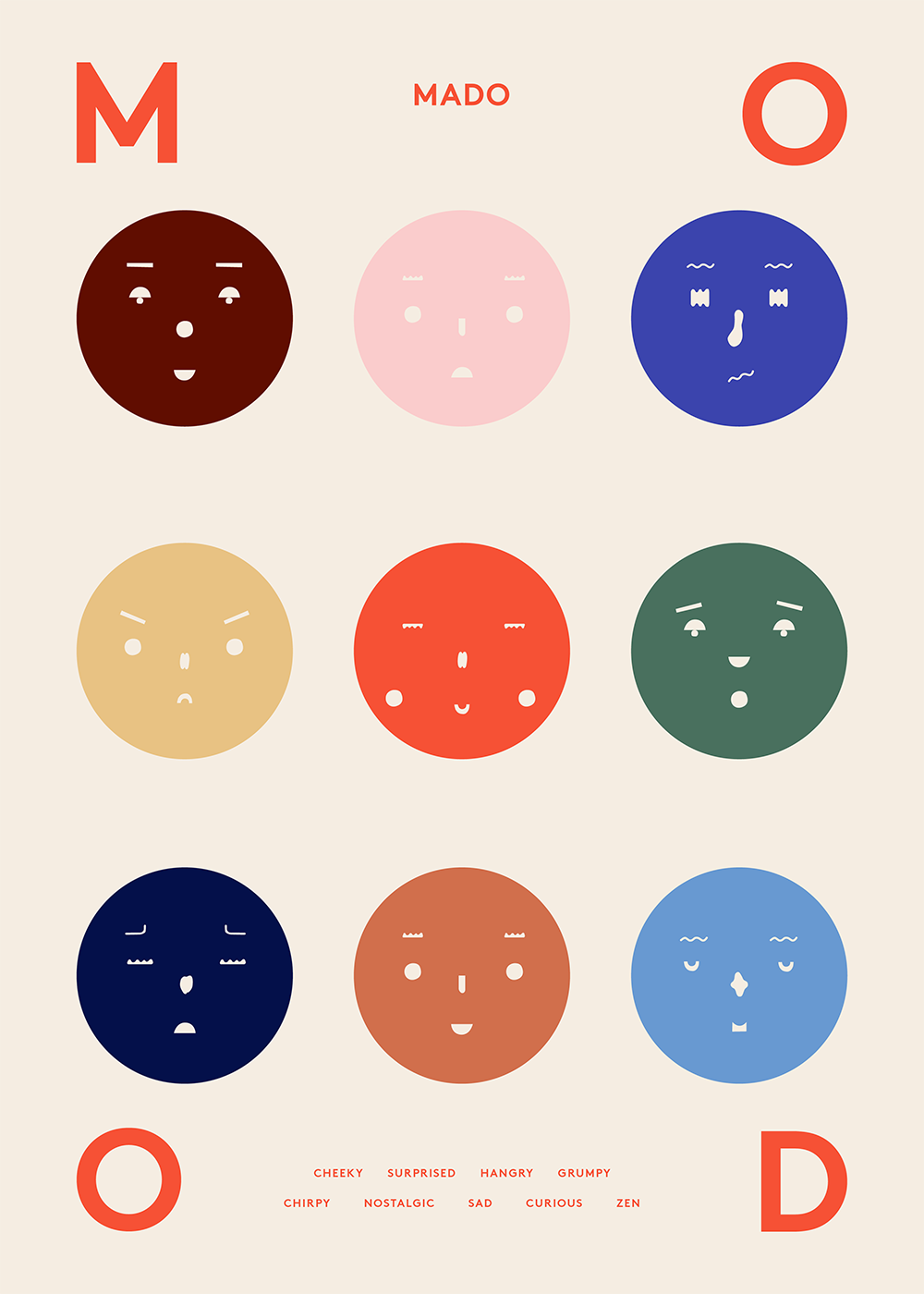 Print Poster | Nine Moods - 50x70