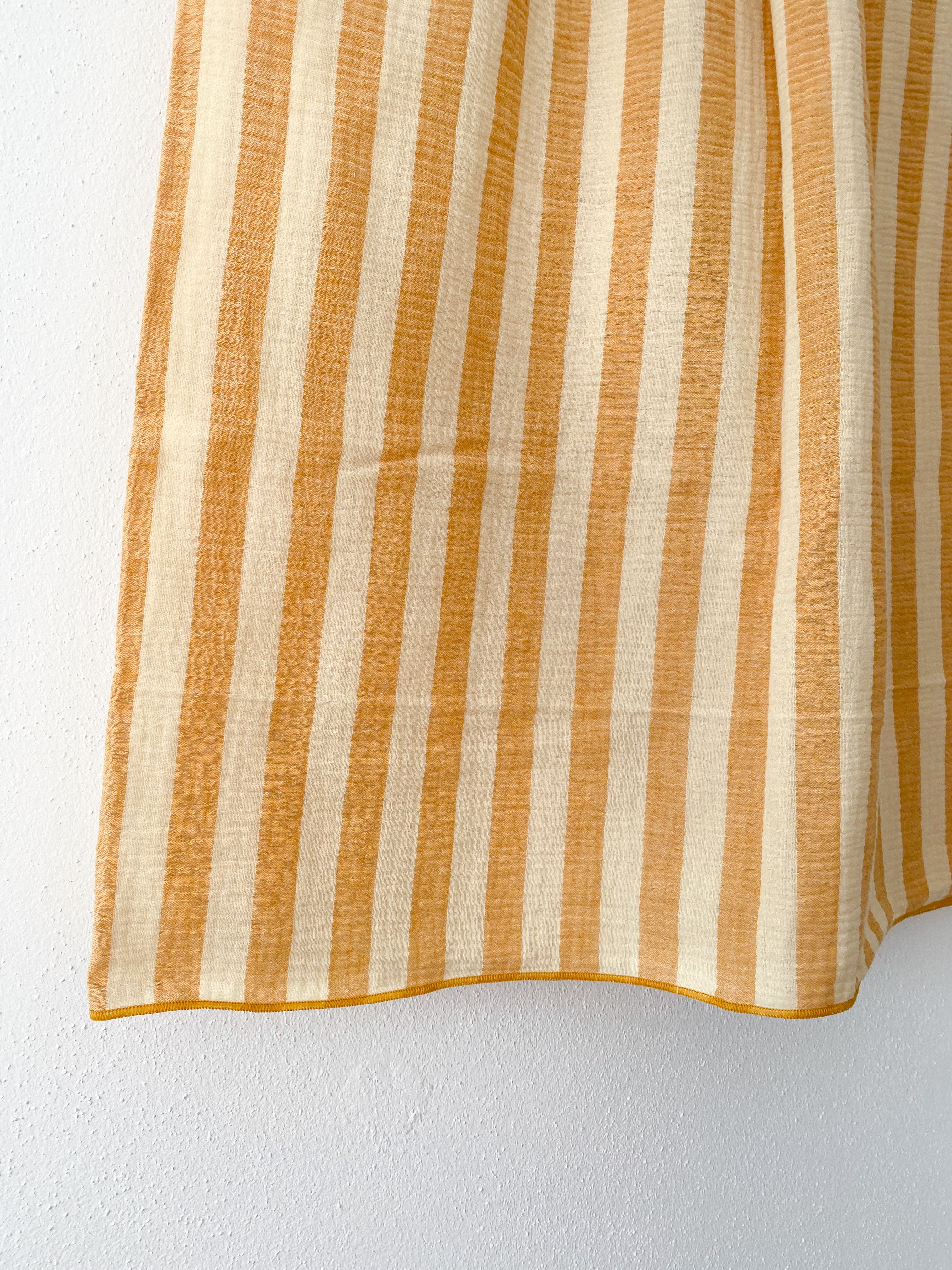 Kids Rock Musselin | Streifen/senf