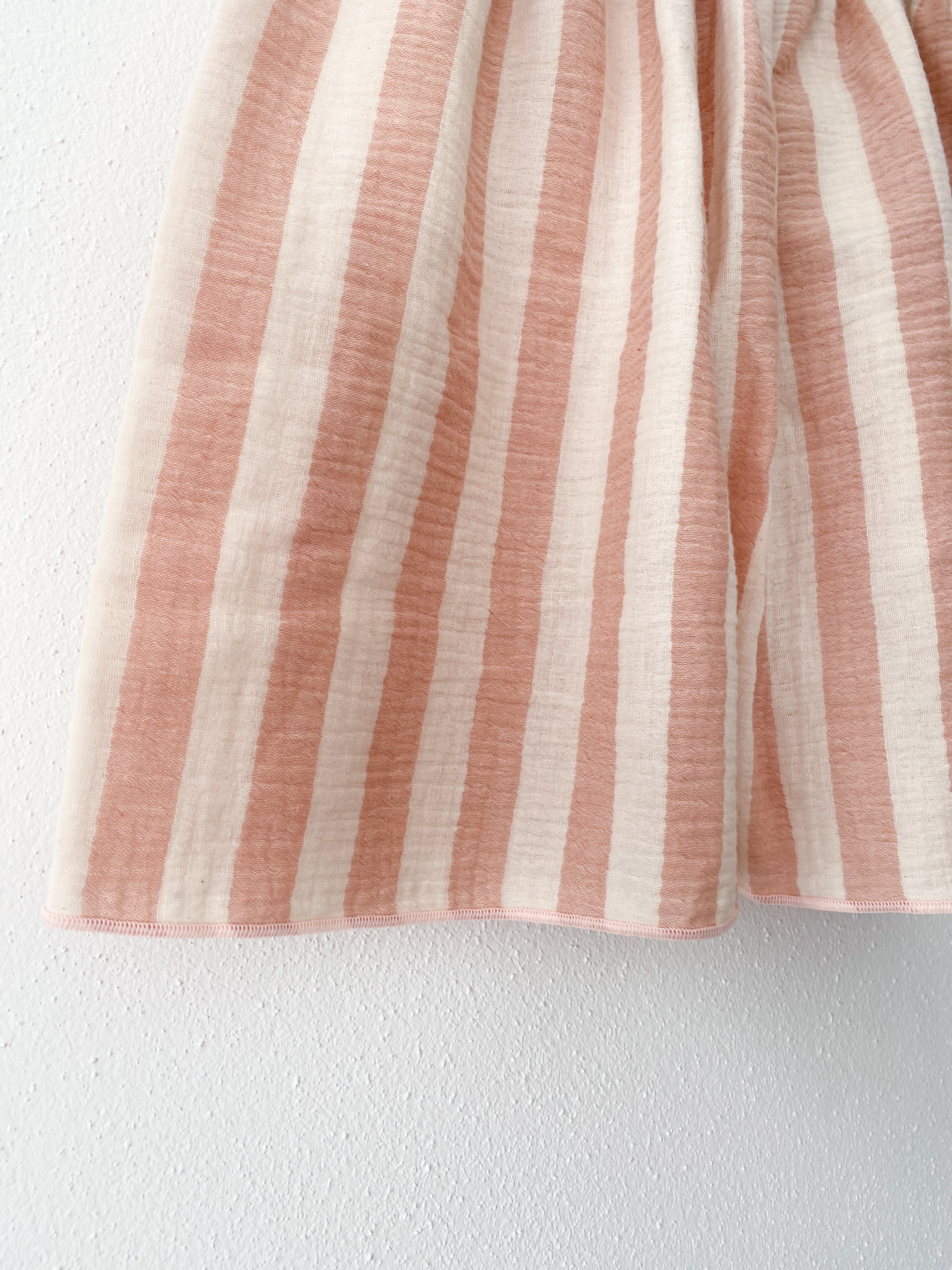 Kids Rock Musselin | Streifen/nude