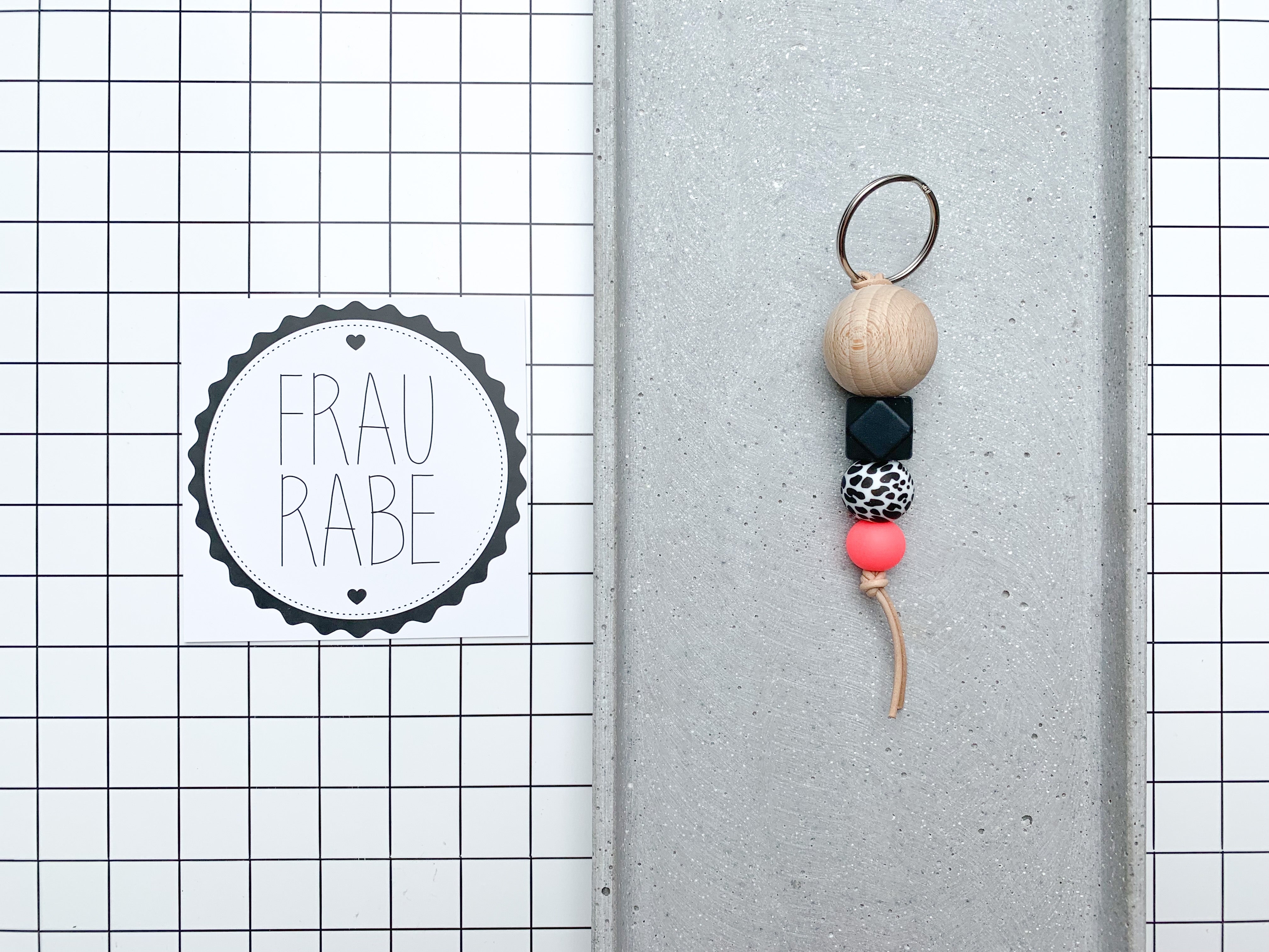 Schlüsselanhänger | Leo/neonpink