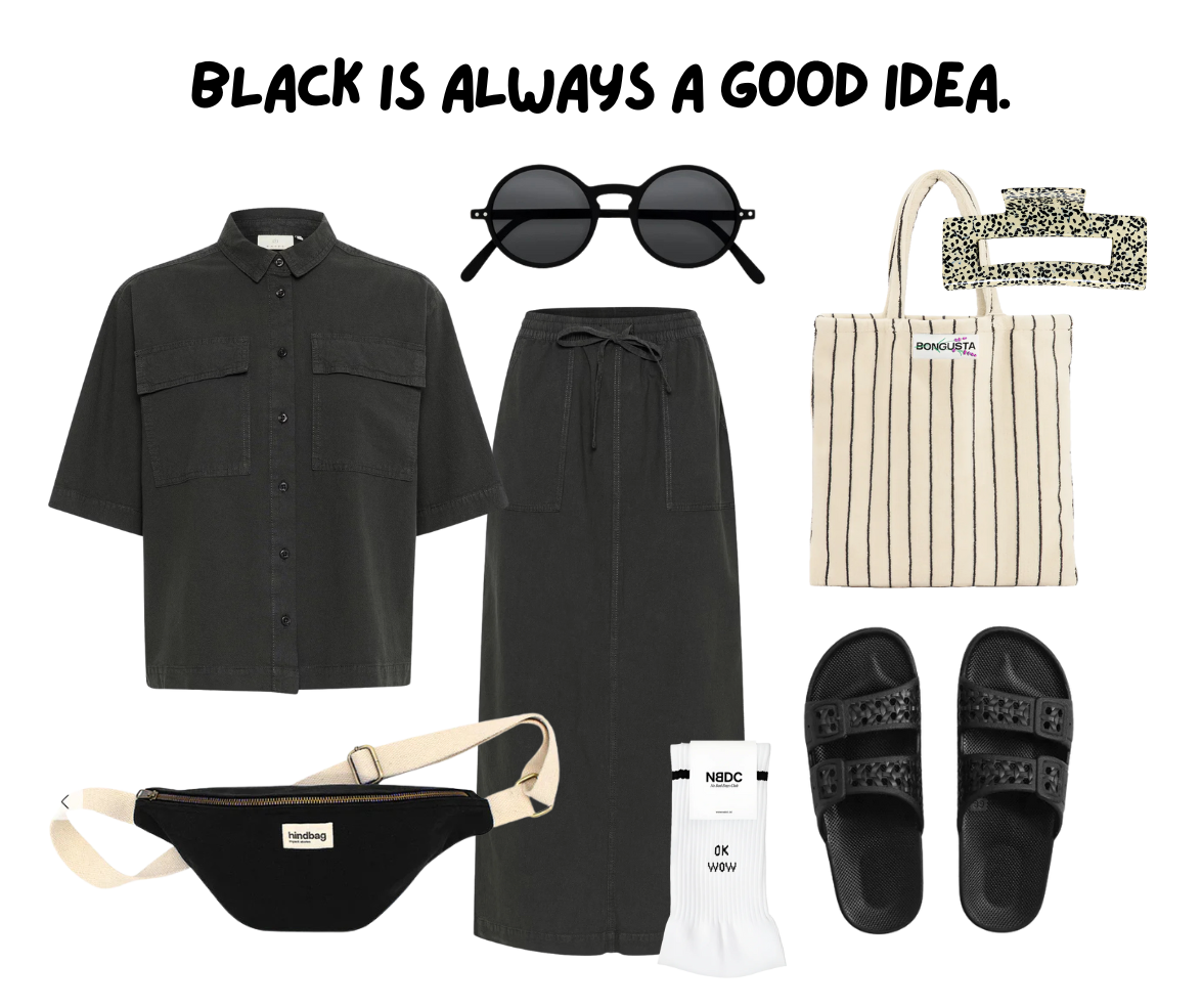Black is always a good idea.