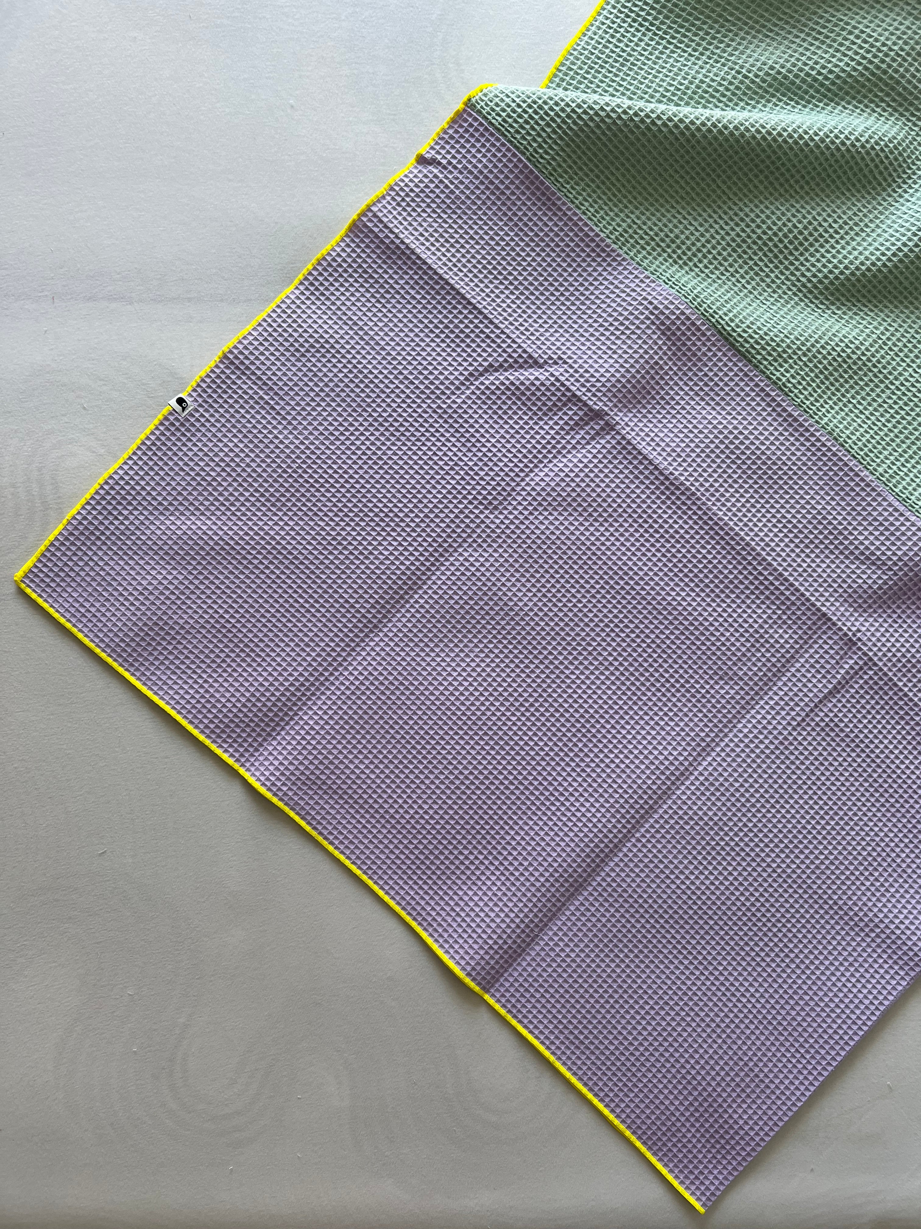 Plaid Decke colourblocking | gerade geschnitten
