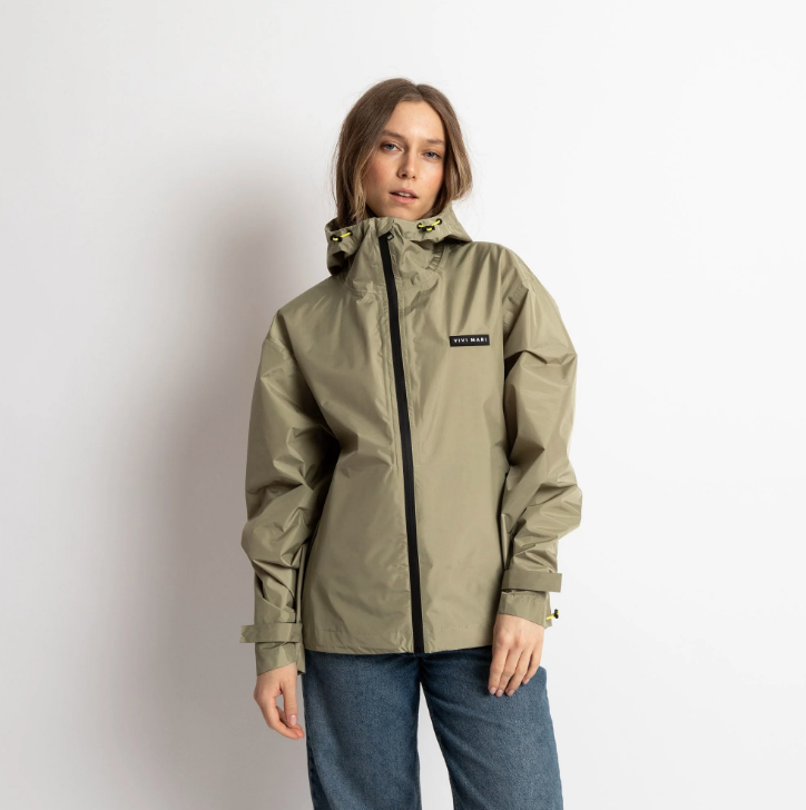 Regen-Jacke | Uni | pale olive