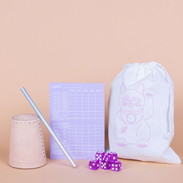 Würfelspiel | Lila 5er Set