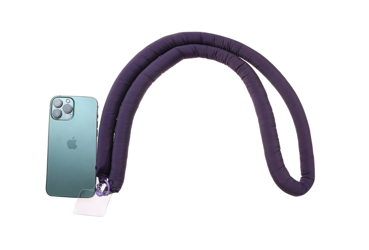 Puffer Handykette | dark purple