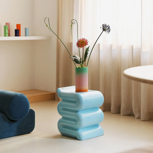 Beistelltisch | Pillar whip blue