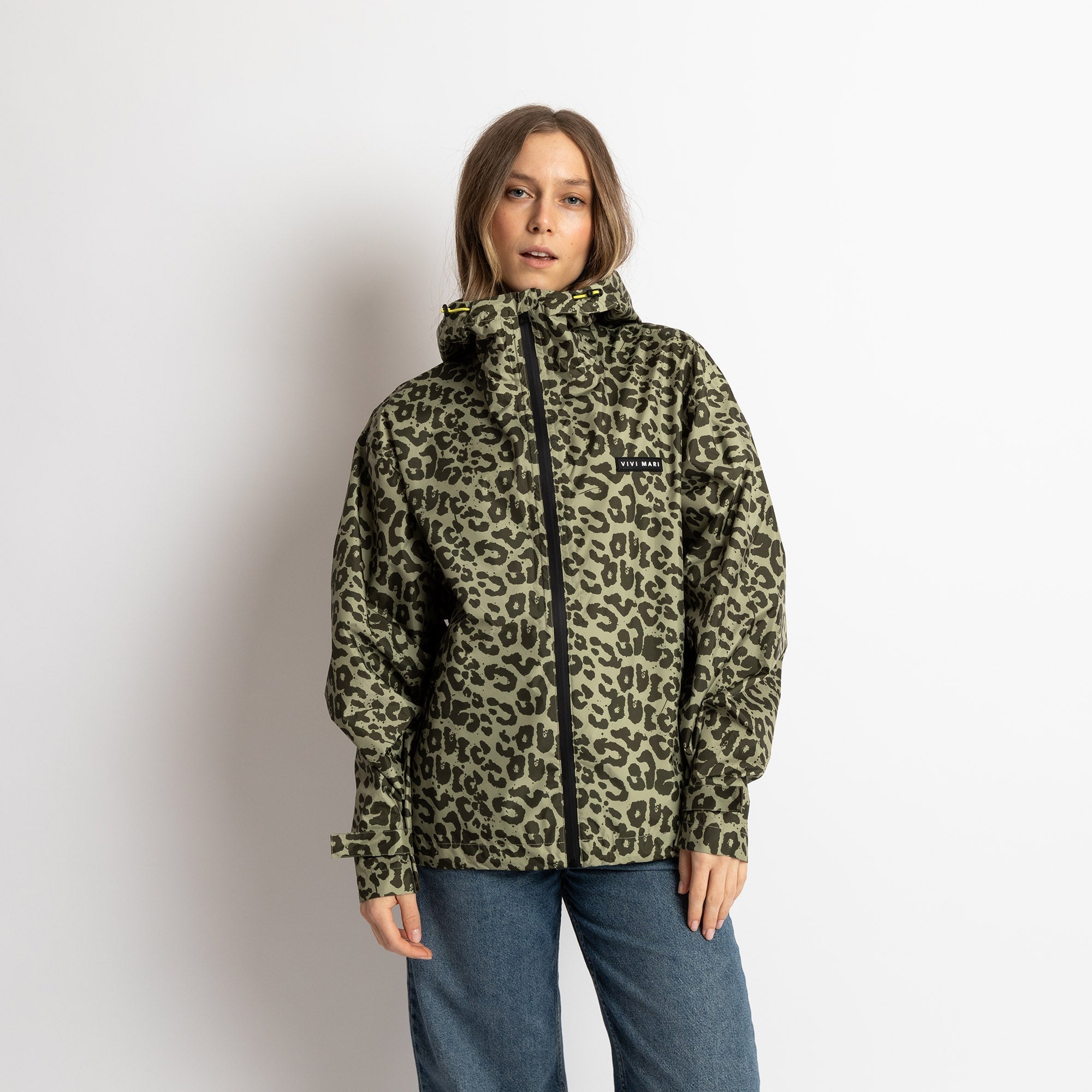 Regen-Jacke | Leo | navy/olive