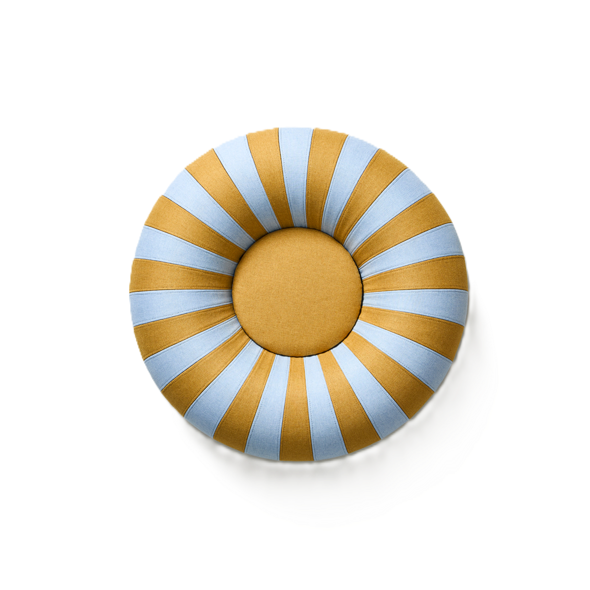Pouf Float | klein blau/ocker