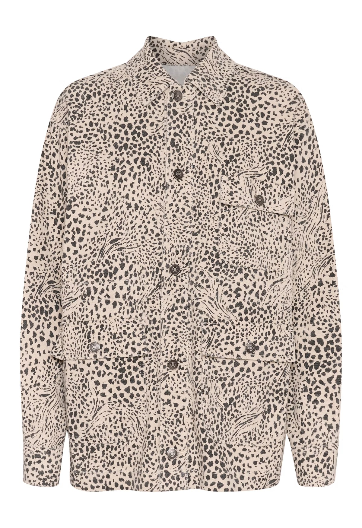 KAlisa Denimjacke | Abstract Leopard