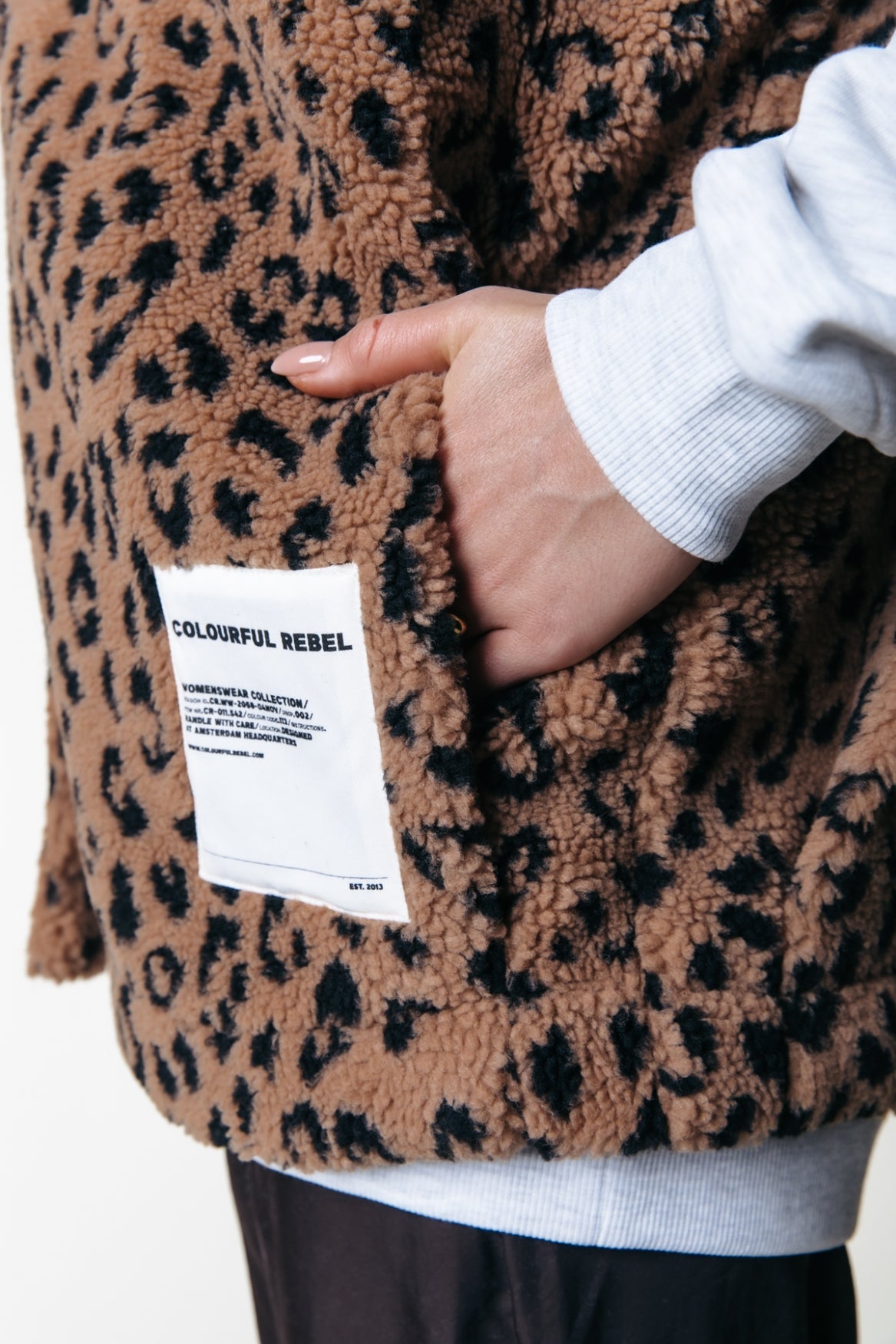 Weste | Yoni Leopard Teddy  Gilet