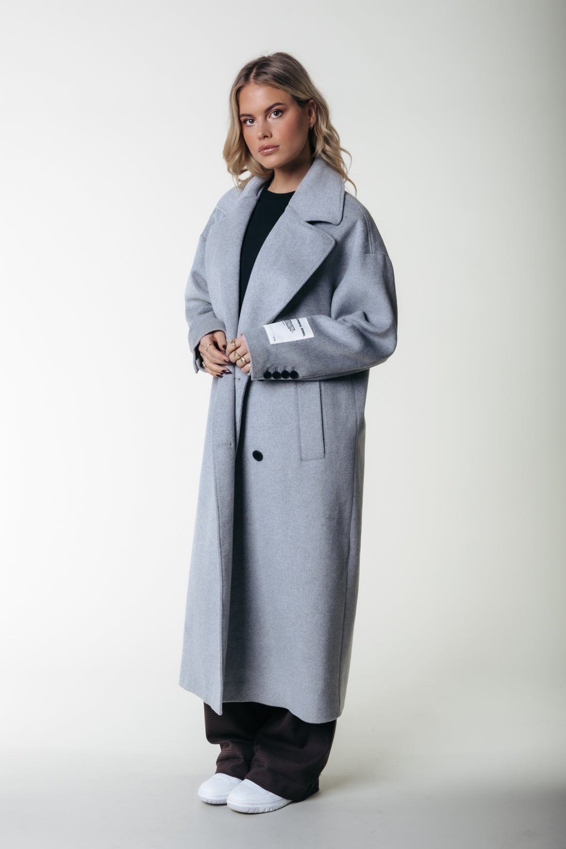 Mantel | Zania Double Breasted Wool Long Coat